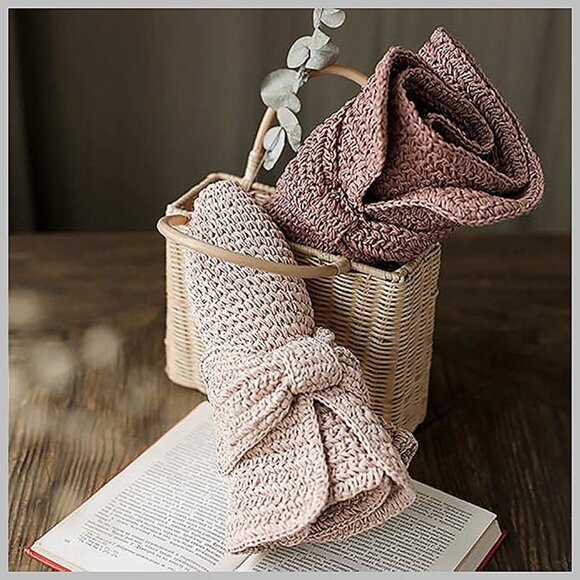 Wide Brim Floppy Straw Beach Sun Hat 2 Pack Khaki & Black - Picture 5 of 9